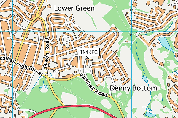 TN4 8PQ map - OS VectorMap District (Ordnance Survey) TN4 8PQ map - OS VectorMap District (Ordnance Survey)