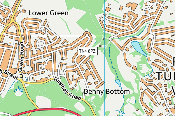TN4 8PZ map - OS VectorMap District (Ordnance Survey) TN4 8PZ map - OS VectorMap District (Ordnance Survey)