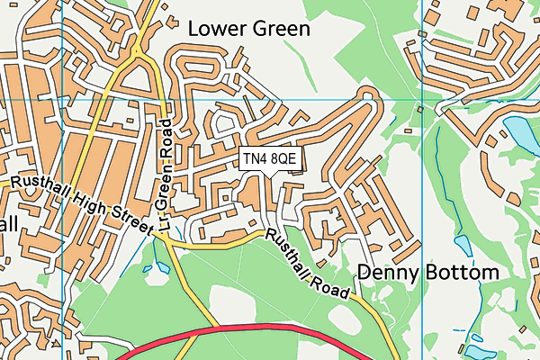 TN4 8QE map - OS VectorMap District (Ordnance Survey) TN4 8QE map - OS VectorMap District (Ordnance Survey)