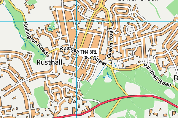 TN4 8RL map - OS VectorMap District (Ordnance Survey) TN4 8RL map - OS VectorMap District (Ordnance Survey)