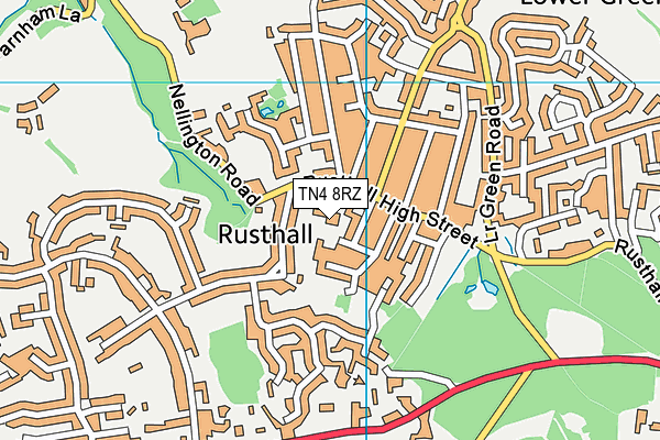 TN4 8RZ map - OS VectorMap District (Ordnance Survey) TN4 8RZ map - OS VectorMap District (Ordnance Survey)