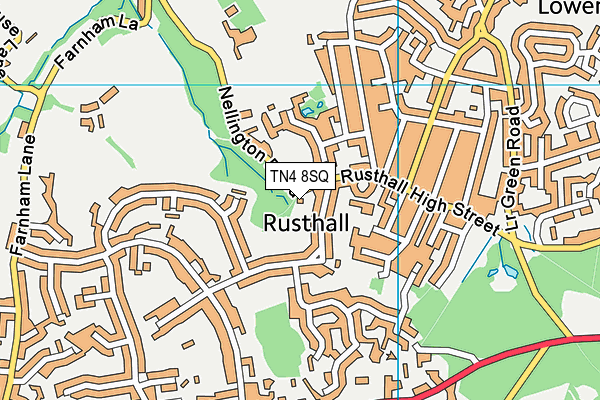 TN4 8SQ map - OS VectorMap District (Ordnance Survey)