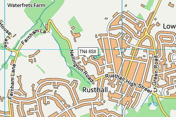 TN4 8SX map - OS VectorMap District (Ordnance Survey) TN4 8SX map - OS VectorMap District (Ordnance Survey)