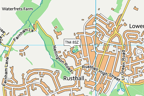 TN4 8SZ map - OS VectorMap District (Ordnance Survey)