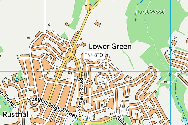 TN4 8TQ map - OS VectorMap District (Ordnance Survey) TN4 8TQ map - OS VectorMap District (Ordnance Survey)