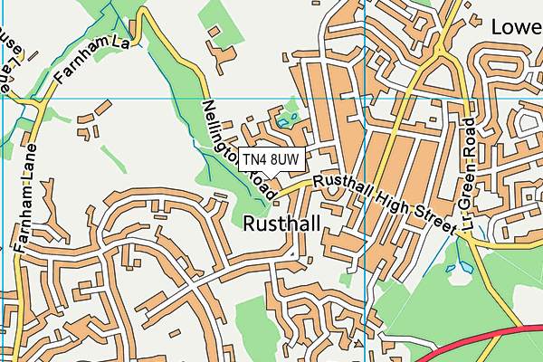 TN4 8UW map - OS VectorMap District (Ordnance Survey) TN4 8UW map - OS VectorMap District (Ordnance Survey)