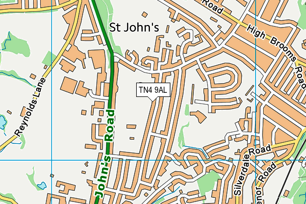 TN4 9AL map - OS VectorMap District (Ordnance Survey) TN4 9AL map - OS VectorMap District (Ordnance Survey)