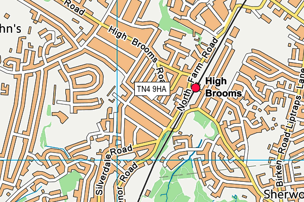 TN4 9HA map - OS VectorMap District (Ordnance Survey) TN4 9HA map - OS VectorMap District (Ordnance Survey)
