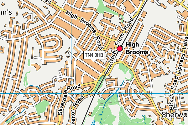 TN4 9HB map - OS VectorMap District (Ordnance Survey) TN4 9HB map - OS VectorMap District (Ordnance Survey)