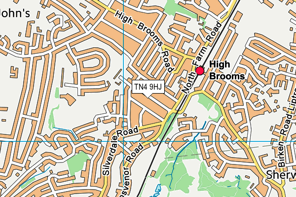 TN4 9HJ map - OS VectorMap District (Ordnance Survey) TN4 9HJ map - OS VectorMap District (Ordnance Survey)