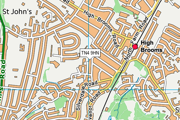 TN4 9HN map - OS VectorMap District (Ordnance Survey) TN4 9HN map - OS VectorMap District (Ordnance Survey)