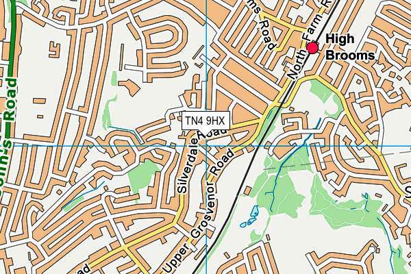 TN4 9HX map - OS VectorMap District (Ordnance Survey) TN4 9HX map - OS VectorMap District (Ordnance Survey)