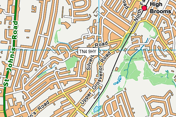 TN4 9HY map - OS VectorMap District (Ordnance Survey) TN4 9HY map - OS VectorMap District (Ordnance Survey)