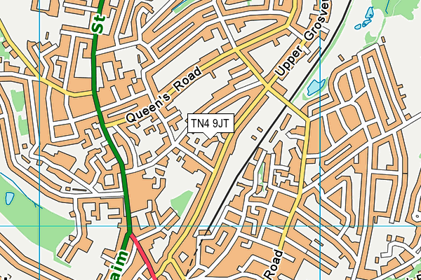TN4 9JT map - OS VectorMap District (Ordnance Survey) TN4 9JT map - OS VectorMap District (Ordnance Survey)