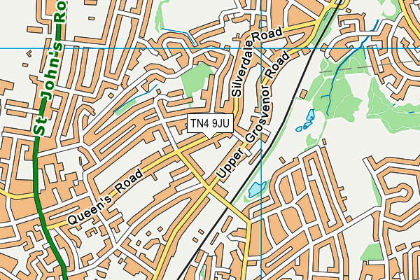 TN4 9JU map - OS VectorMap District (Ordnance Survey) TN4 9JU map - OS VectorMap District (Ordnance Survey)