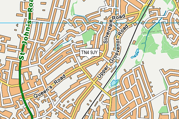 TN4 9JY map - OS VectorMap District (Ordnance Survey) TN4 9JY map - OS VectorMap District (Ordnance Survey)