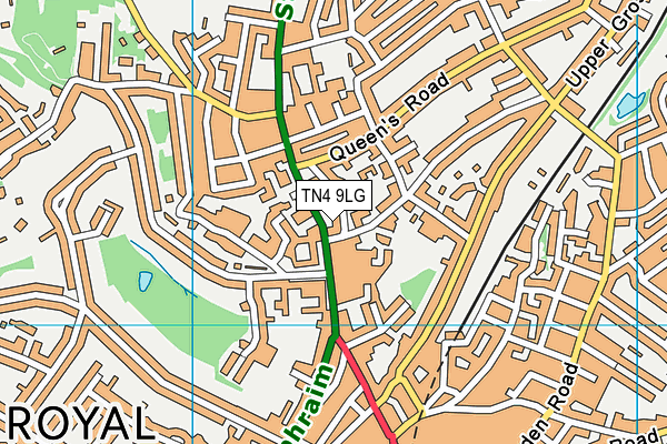 TN4 9LG map - OS VectorMap District (Ordnance Survey) TN4 9LG map - OS VectorMap District (Ordnance Survey)