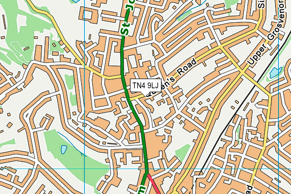 TN4 9LJ map - OS VectorMap District (Ordnance Survey) TN4 9LJ map - OS VectorMap District (Ordnance Survey)