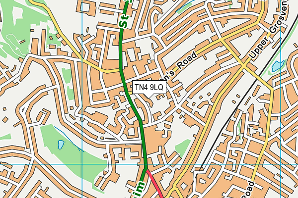 TN4 9LQ map - OS VectorMap District (Ordnance Survey) TN4 9LQ map - OS VectorMap District (Ordnance Survey)