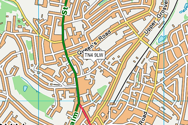 TN4 9LW map - OS VectorMap District (Ordnance Survey) TN4 9LW map - OS VectorMap District (Ordnance Survey)
