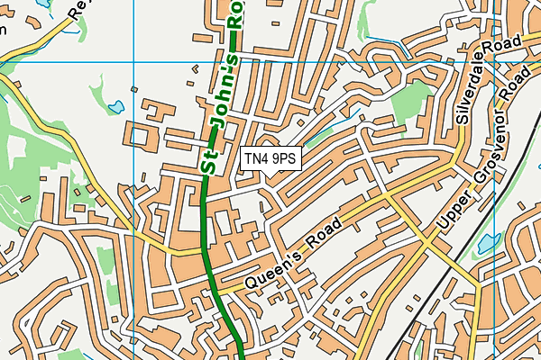 TN4 9PS map - OS VectorMap District (Ordnance Survey) TN4 9PS map - OS VectorMap District (Ordnance Survey)