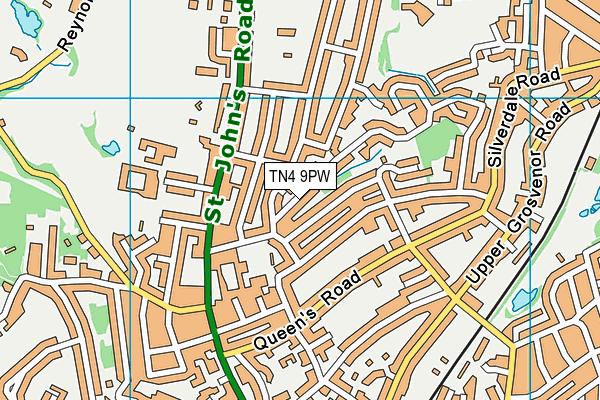 TN4 9PW map - OS VectorMap District (Ordnance Survey) TN4 9PW map - OS VectorMap District (Ordnance Survey)