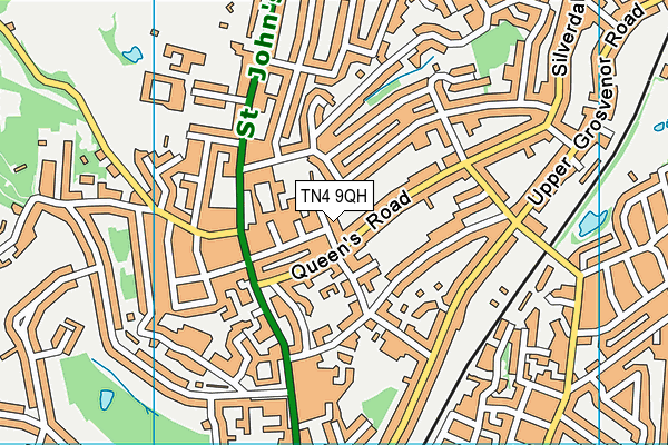 TN4 9QH map - OS VectorMap District (Ordnance Survey) TN4 9QH map - OS VectorMap District (Ordnance Survey)