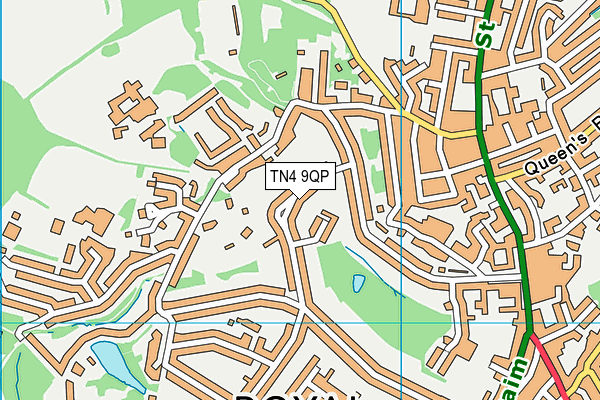 TN4 9QP map - OS VectorMap District (Ordnance Survey) TN4 9QP map - OS VectorMap District (Ordnance Survey)