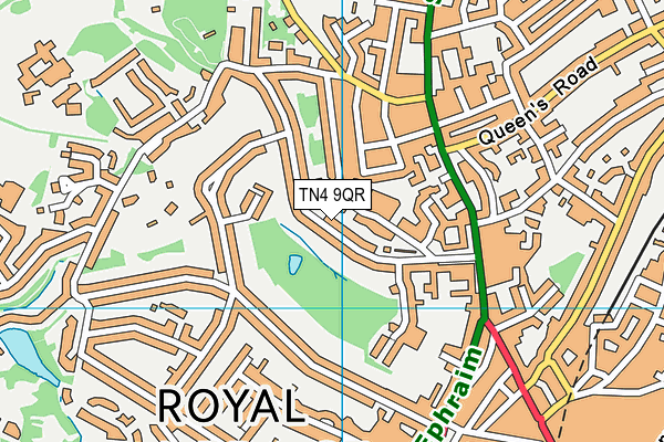 TN4 9QR map - OS VectorMap District (Ordnance Survey) TN4 9QR map - OS VectorMap District (Ordnance Survey)