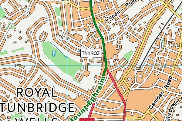 TN4 9QZ map - OS VectorMap District (Ordnance Survey) TN4 9QZ map - OS VectorMap District (Ordnance Survey)