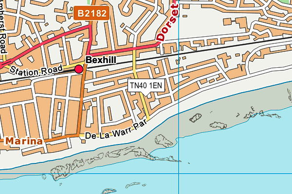 TN40 1EN map - OS VectorMap District (Ordnance Survey) TN40 1EN map - OS VectorMap District (Ordnance Survey)