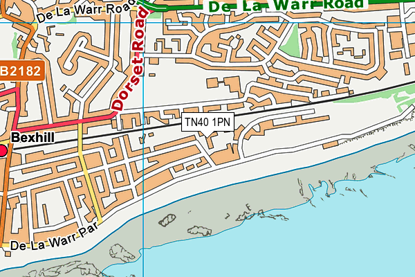 TN40 1PN map - OS VectorMap District (Ordnance Survey) TN40 1PN map - OS VectorMap District (Ordnance Survey)