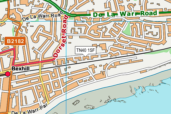 TN40 1SF map - OS VectorMap District (Ordnance Survey) TN40 1SF map - OS VectorMap District (Ordnance Survey)