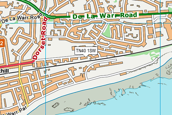 TN40 1SW map - OS VectorMap District (Ordnance Survey) TN40 1SW map - OS VectorMap District (Ordnance Survey)