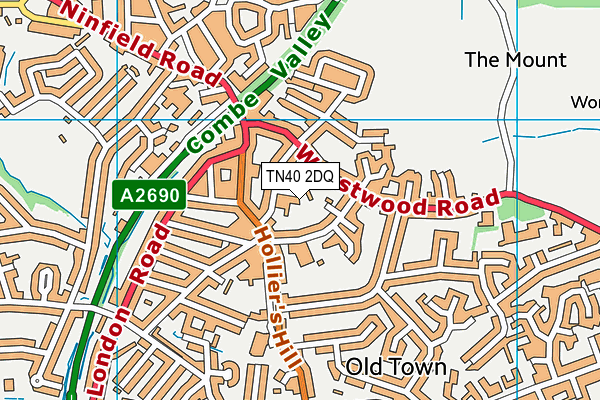 TN40 2DQ map - OS VectorMap District (Ordnance Survey)
