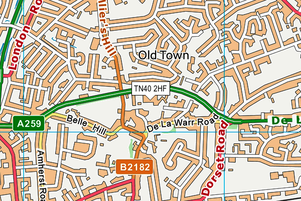 TN40 2HF map - OS VectorMap District (Ordnance Survey) TN40 2HF map - OS VectorMap District (Ordnance Survey)