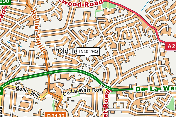 TN40 2HQ map - OS VectorMap District (Ordnance Survey) TN40 2HQ map - OS VectorMap District (Ordnance Survey)