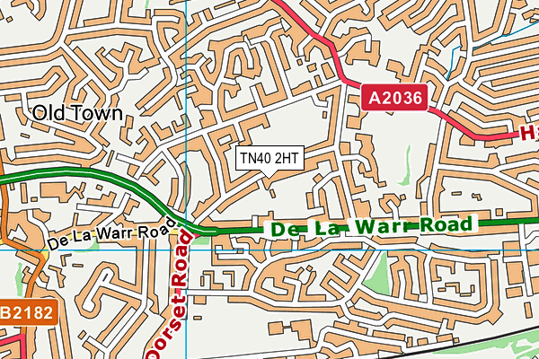TN40 2HT map - OS VectorMap District (Ordnance Survey) TN40 2HT map - OS VectorMap District (Ordnance Survey)