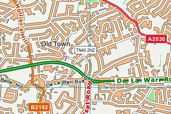 TN40 2HZ map - OS VectorMap District (Ordnance Survey) TN40 2HZ map - OS VectorMap District (Ordnance Survey)