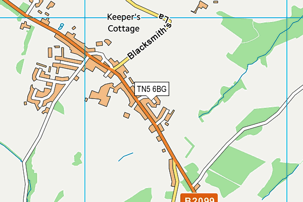 TN5 6BG map - OS VectorMap District (Ordnance Survey) TN5 6BG map - OS VectorMap District (Ordnance Survey)