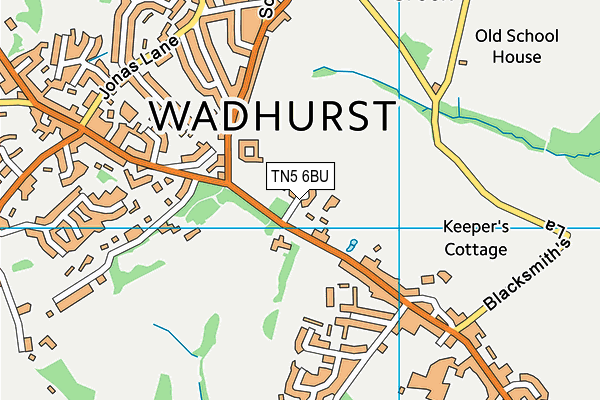 TN5 6BU map - OS VectorMap District (Ordnance Survey) TN5 6BU map - OS VectorMap District (Ordnance Survey)