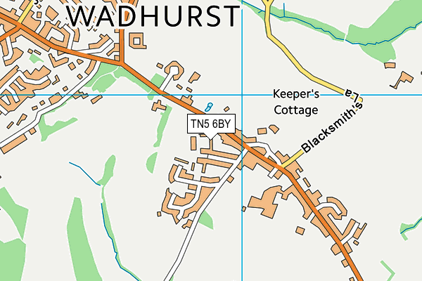TN5 6BY map - OS VectorMap District (Ordnance Survey) TN5 6BY map - OS VectorMap District (Ordnance Survey)