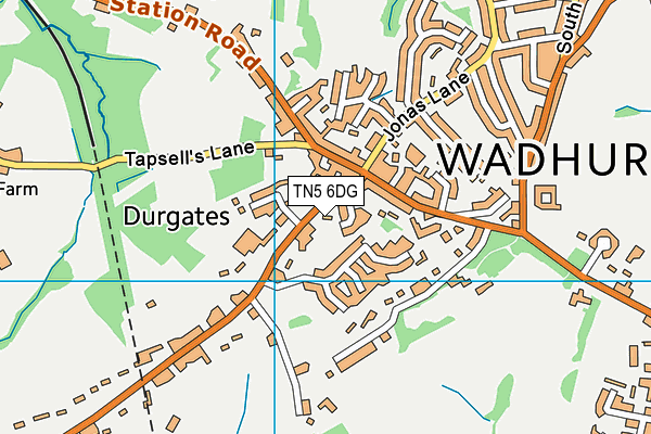 TN5 6DG map - OS VectorMap District (Ordnance Survey)