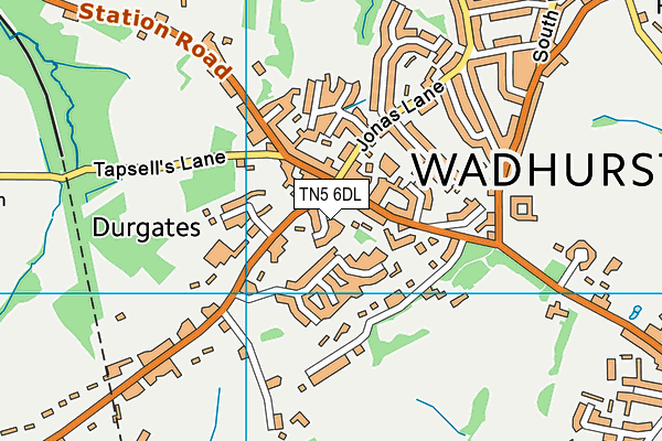 TN5 6DL map - OS VectorMap District (Ordnance Survey) TN5 6DL map - OS VectorMap District (Ordnance Survey)