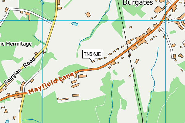 TN5 6JE map - OS VectorMap District (Ordnance Survey) TN5 6JE map - OS VectorMap District (Ordnance Survey)