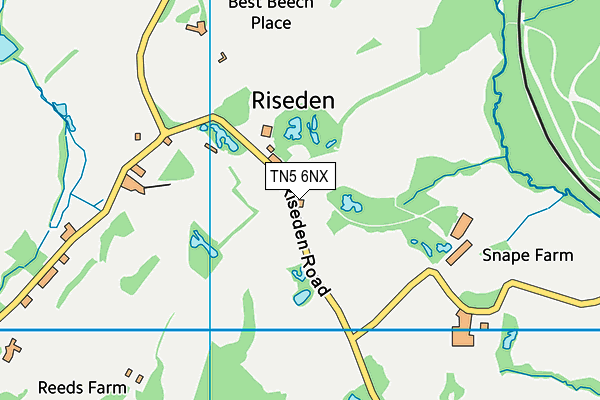 TN5 6NX map - OS VectorMap District (Ordnance Survey) TN5 6NX map - OS VectorMap District (Ordnance Survey)