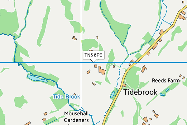 TN5 6PE map - OS VectorMap District (Ordnance Survey) TN5 6PE map - OS VectorMap District (Ordnance Survey)