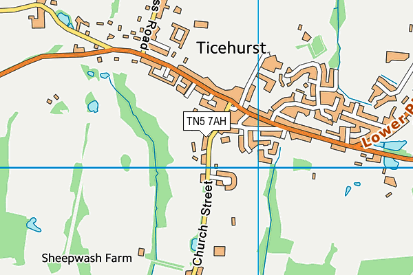 TN5 7AH map - OS VectorMap District (Ordnance Survey) TN5 7AH map - OS VectorMap District (Ordnance Survey)