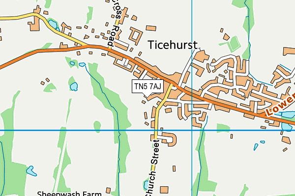 TN5 7AJ map - OS VectorMap District (Ordnance Survey) TN5 7AJ map - OS VectorMap District (Ordnance Survey)