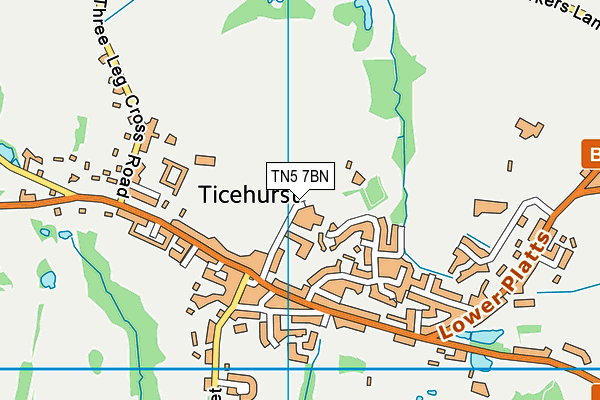 TN5 7BN map - OS VectorMap District (Ordnance Survey) TN5 7BN map - OS VectorMap District (Ordnance Survey)